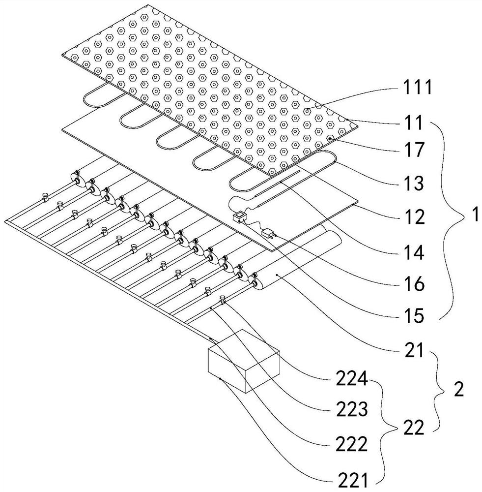 Functional thermal therapy pad capable of dredging channels and blood vessels