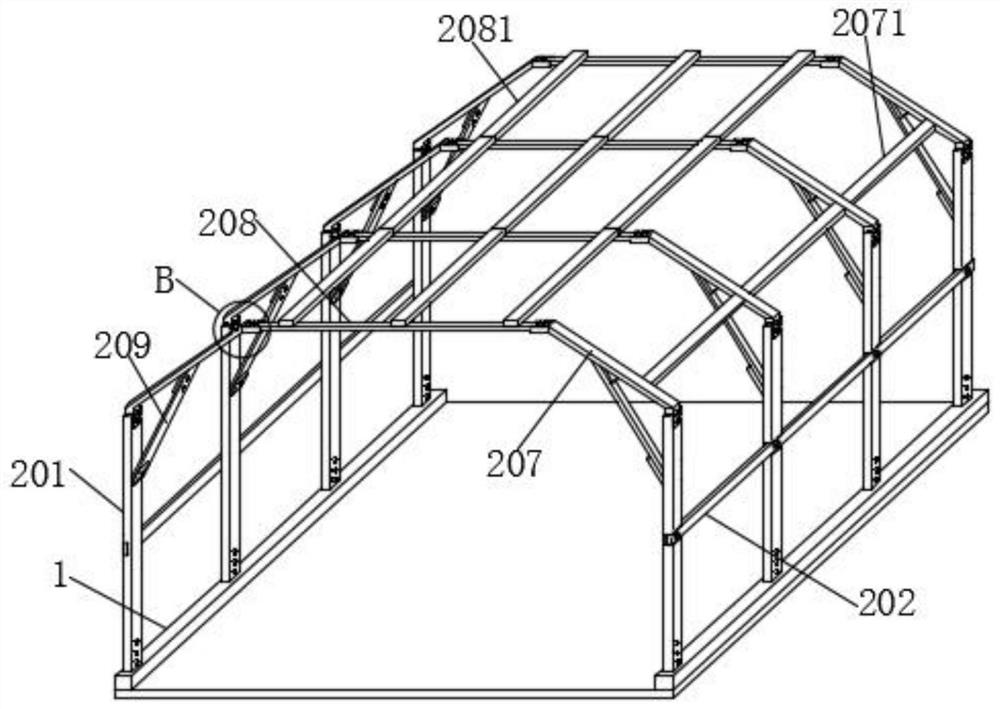 Railway totally-enclosed sound barrier and mounting method thereof