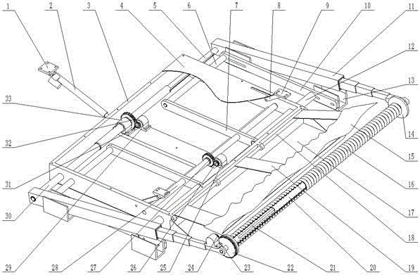 A new type of automatic retracting device for automobile body covering