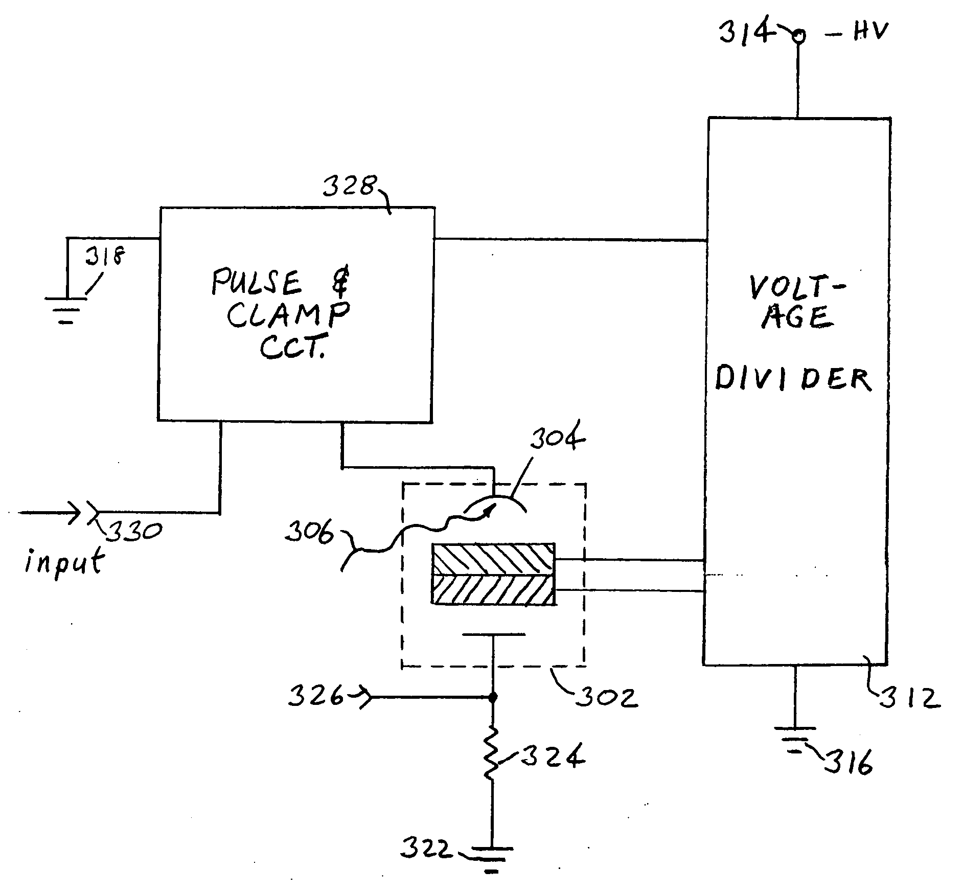 Bleeder powered gating amplifier