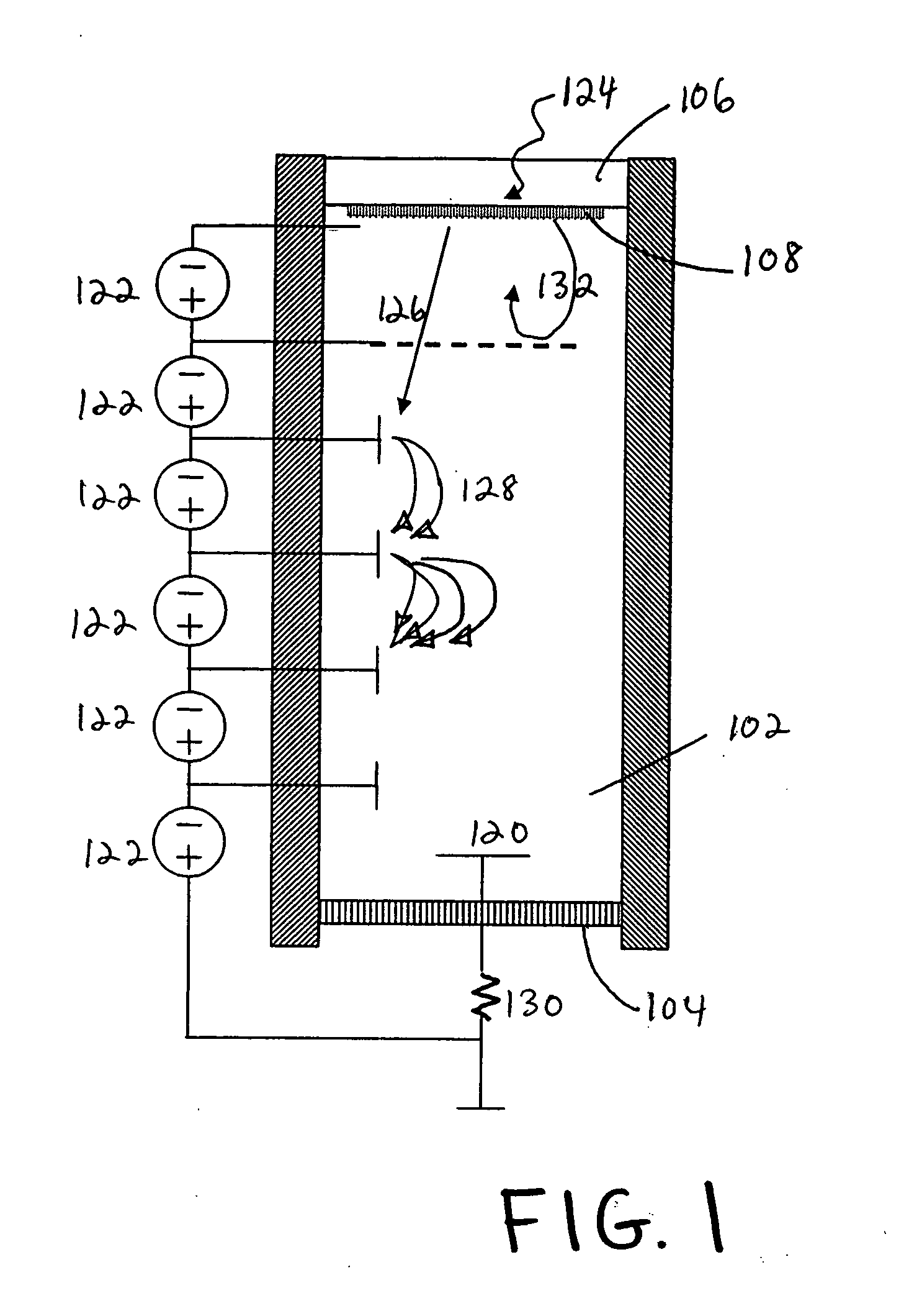 Bleeder powered gating amplifier