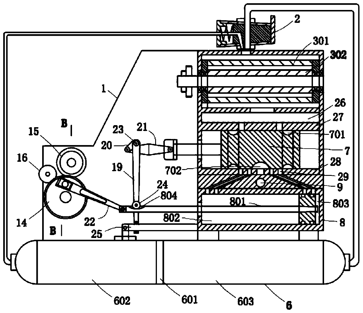 A compressed air cycle power device