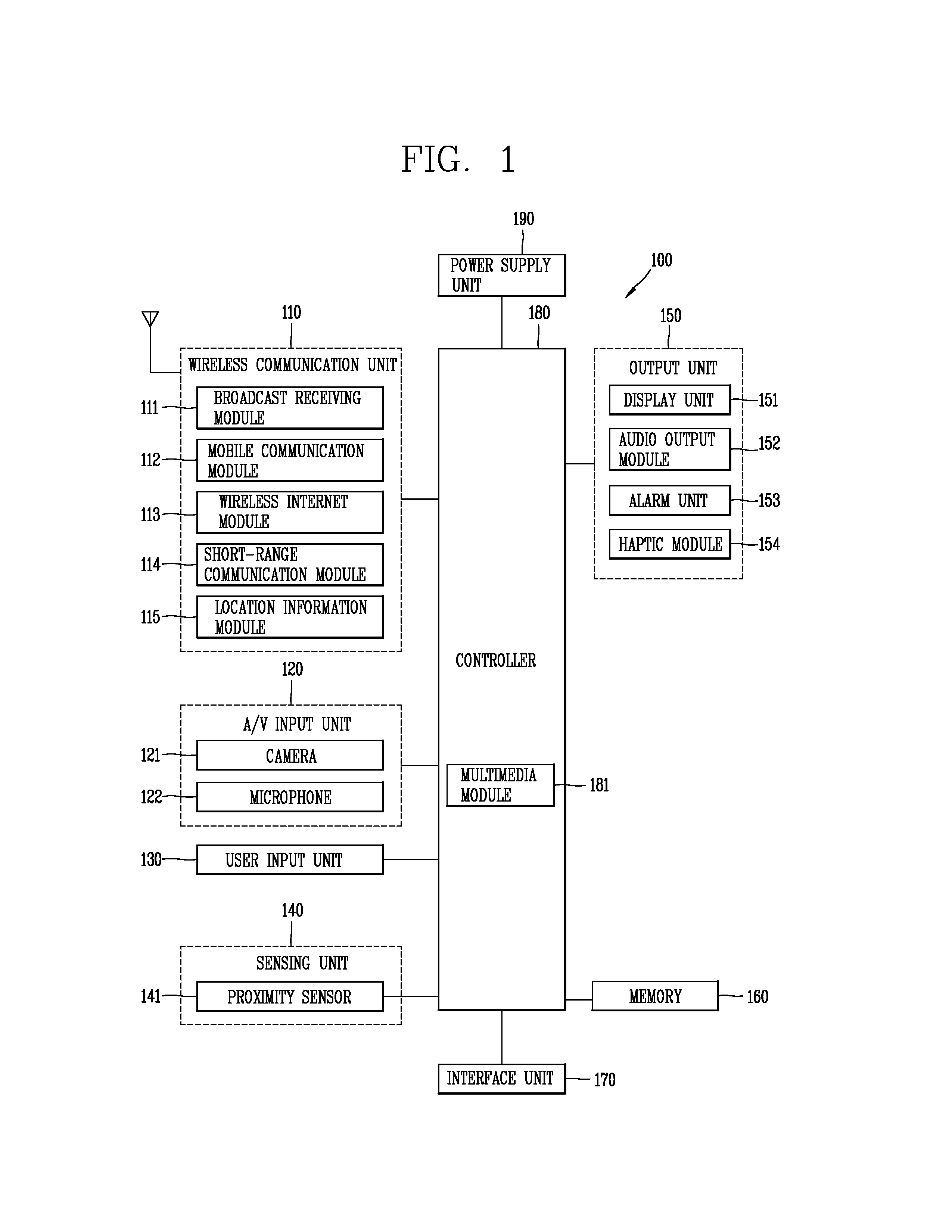 Antenna device and mobile terminal having the same