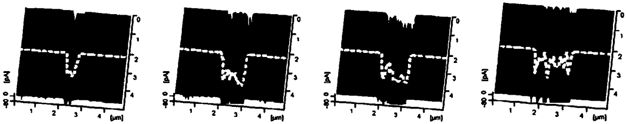 Single-crystal-silicon surface mechanical damage detecting method based on conductivity variation