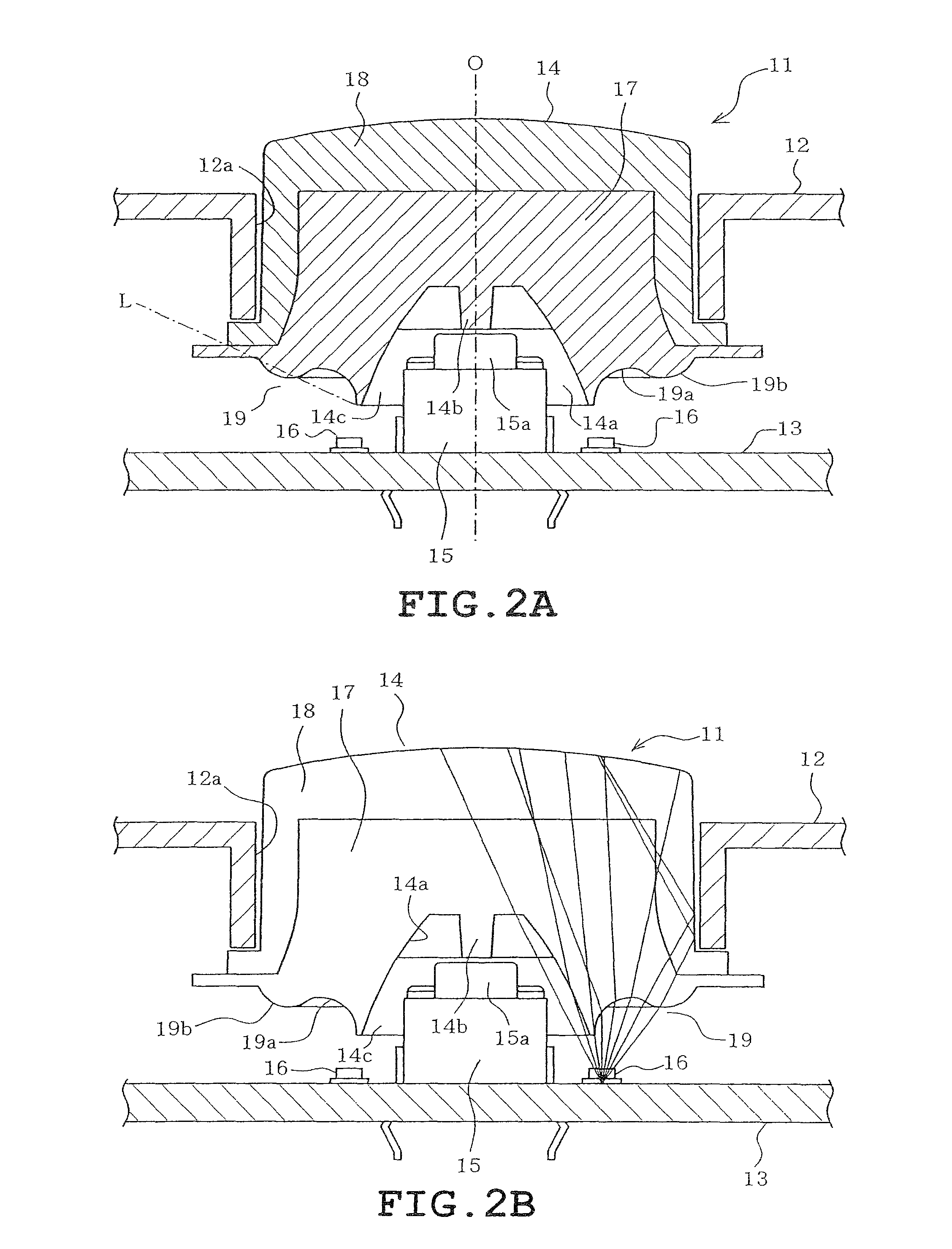 Illuminated push button switch