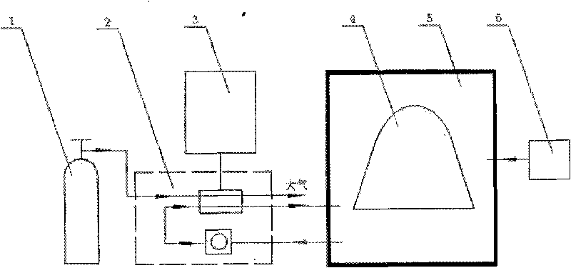 Atmosphere accumulation leak detection system and leak detection method thereof