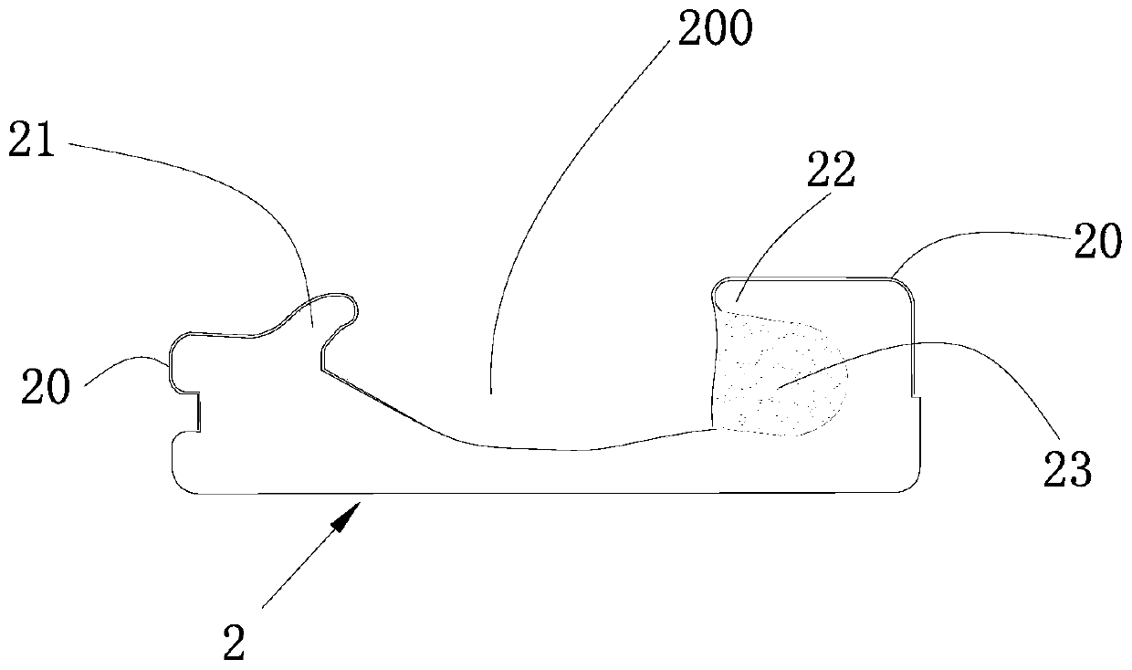 Cloth fixing mechanism on embroidery frame of embroidery machine