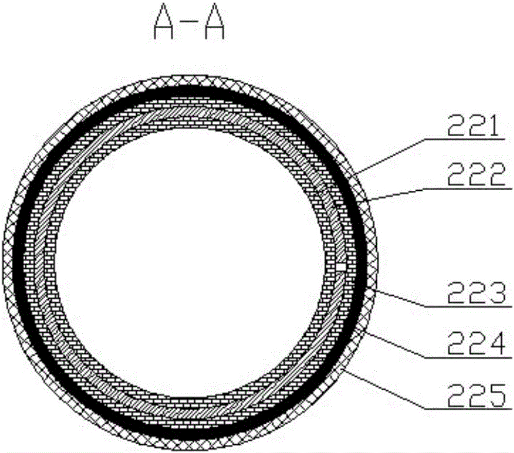 Bendable endoscope provided with tail end passively connected in a bent mode