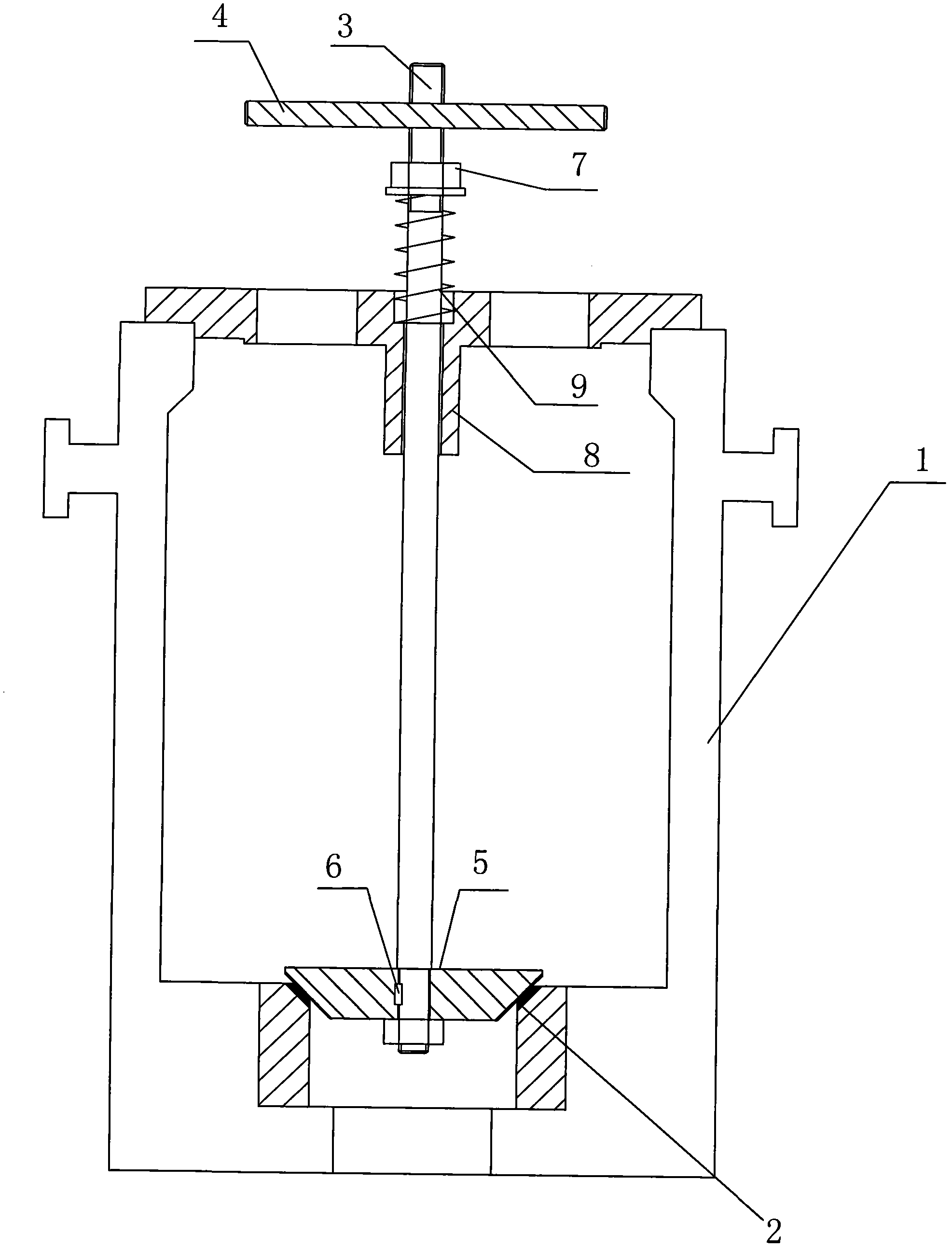 Grinding tool and grinding method for reheating main valve seat of steam turbine