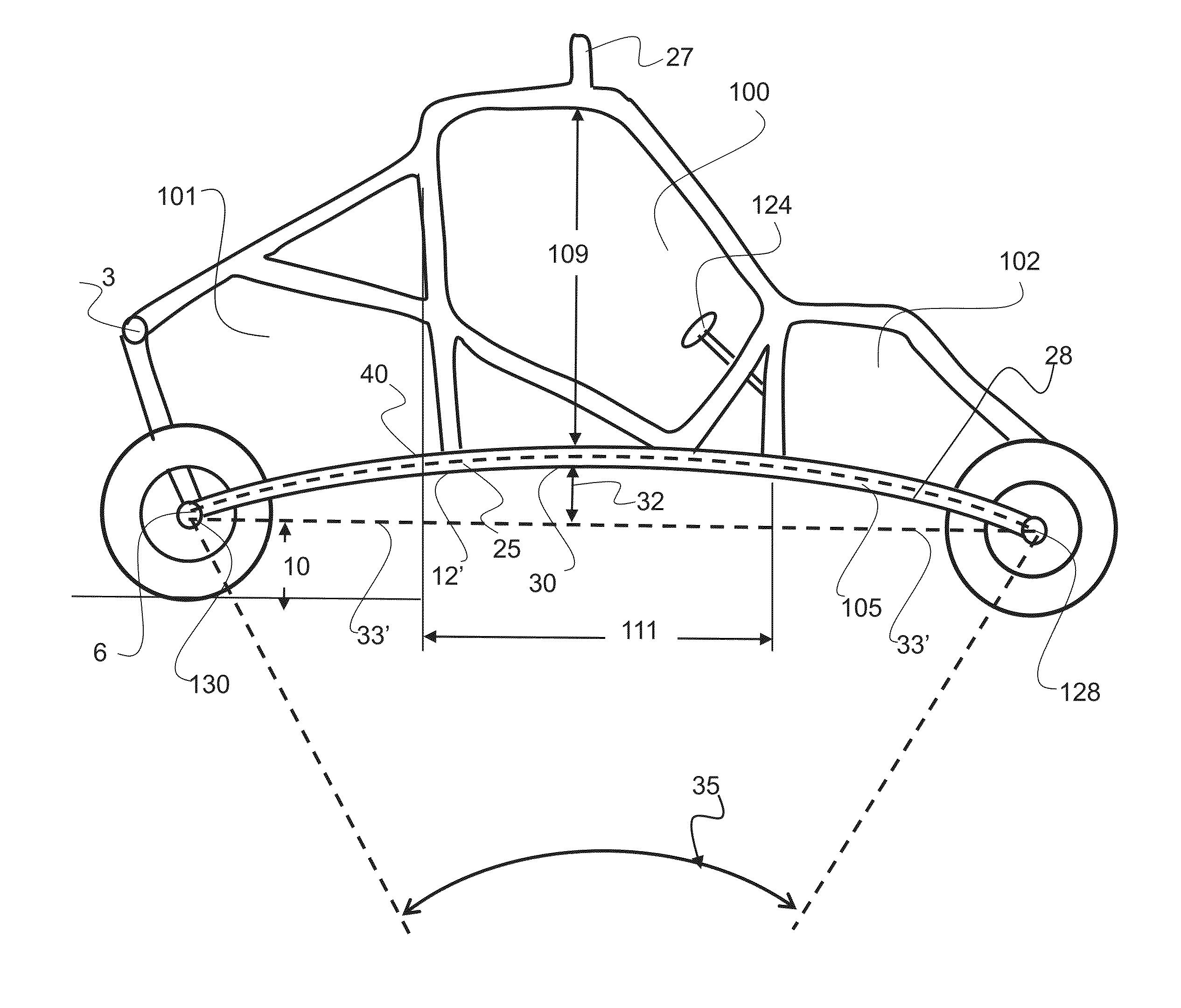 Arcuate Frame For A Vehicle