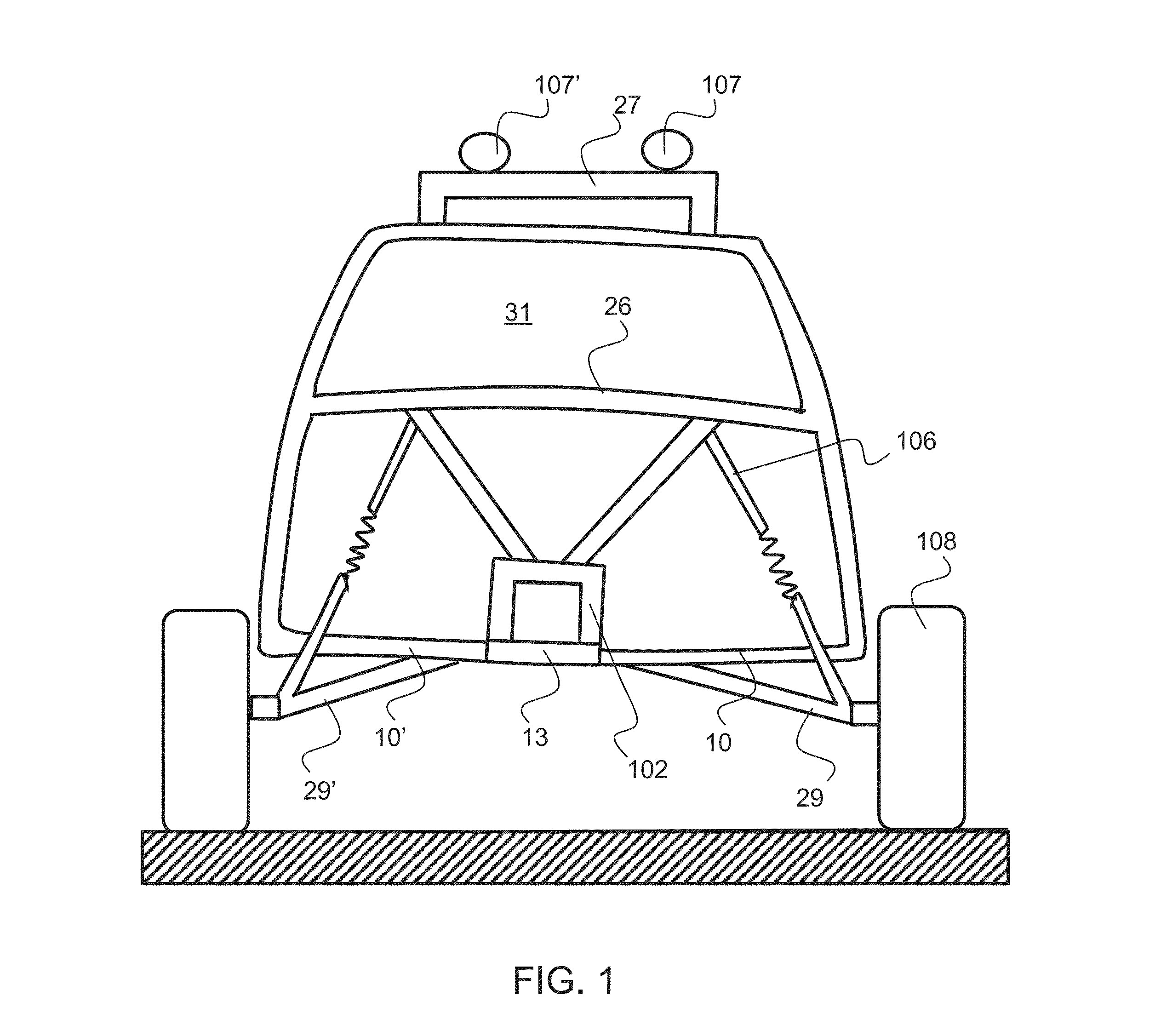 Arcuate Frame For A Vehicle