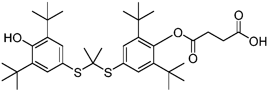 Probucol derivative, preparation method and application thereof