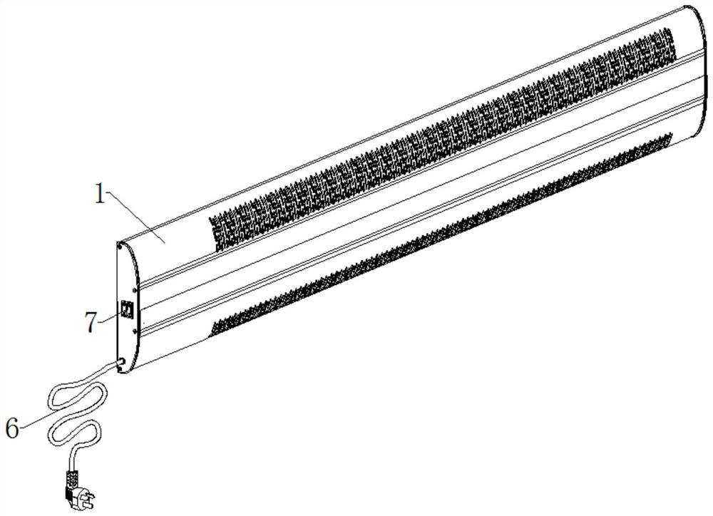 A natural convection antivirus and sterilizing electric heater