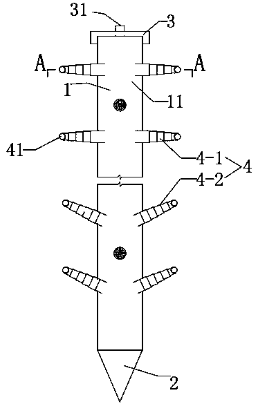 Semi-girder type steel pipe pile and construction method thereof