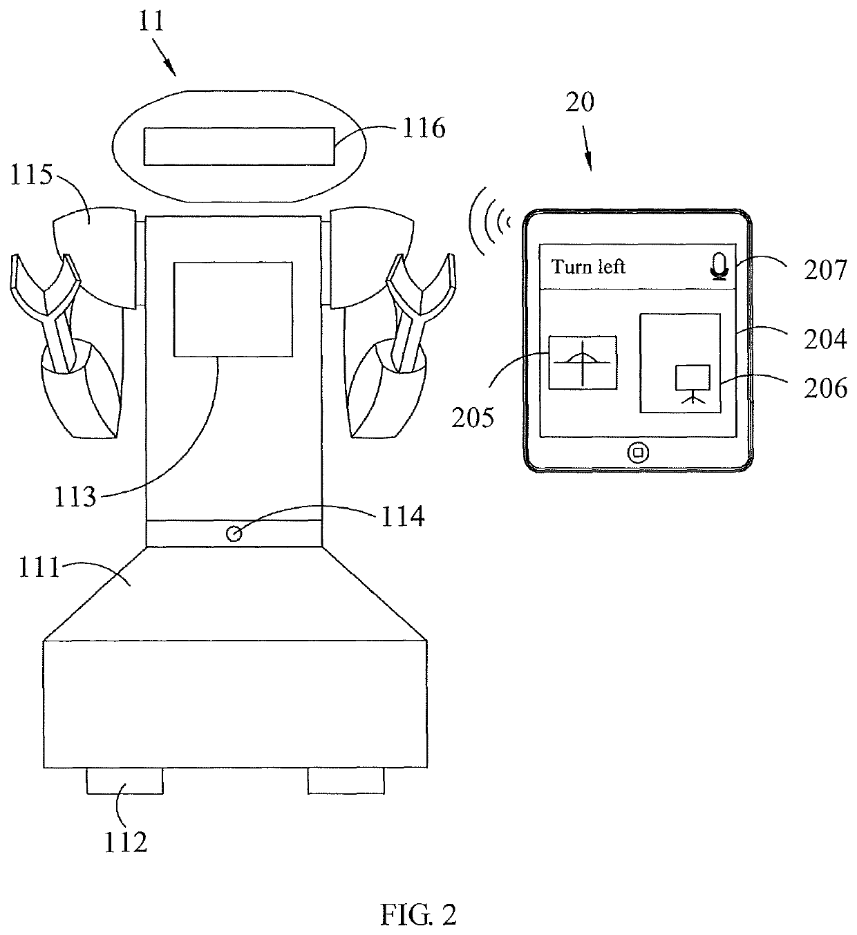 Robot speech control system and method thereof