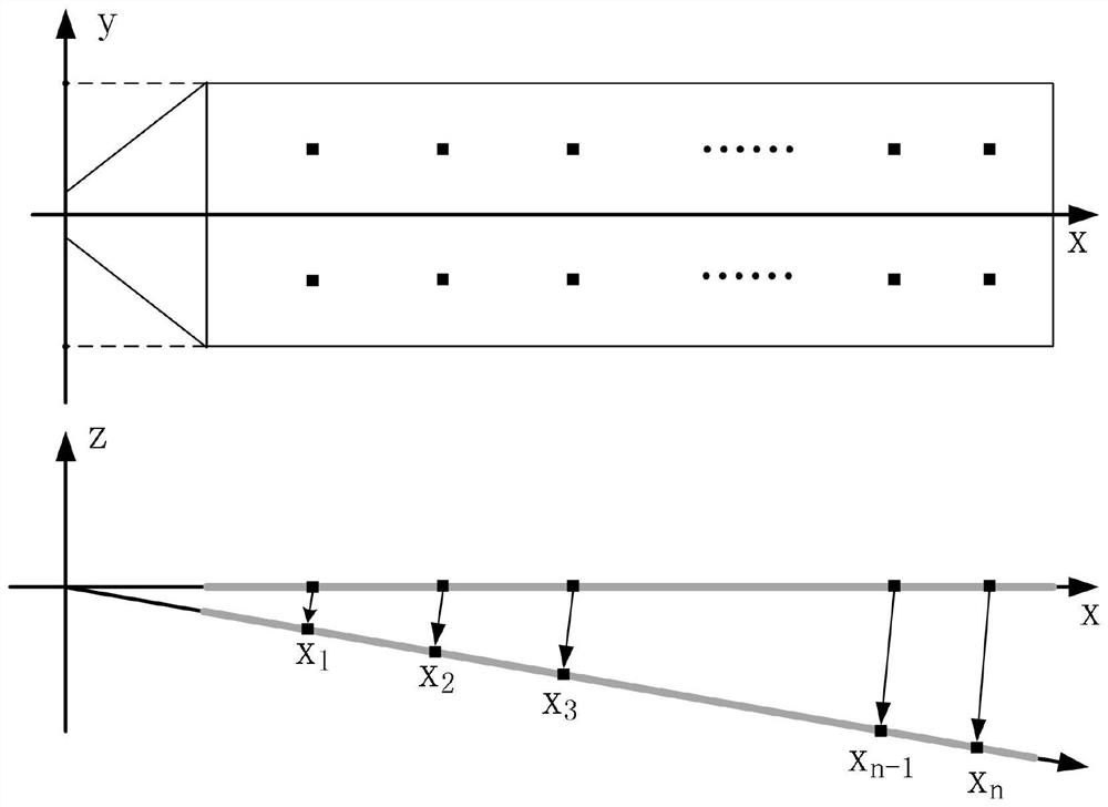 Distributed spacecraft solar panel vibration control method considering adjacent control force