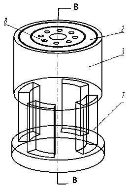 Quick-change type forming die for preparing large-caliber magnesium alloy tubular product