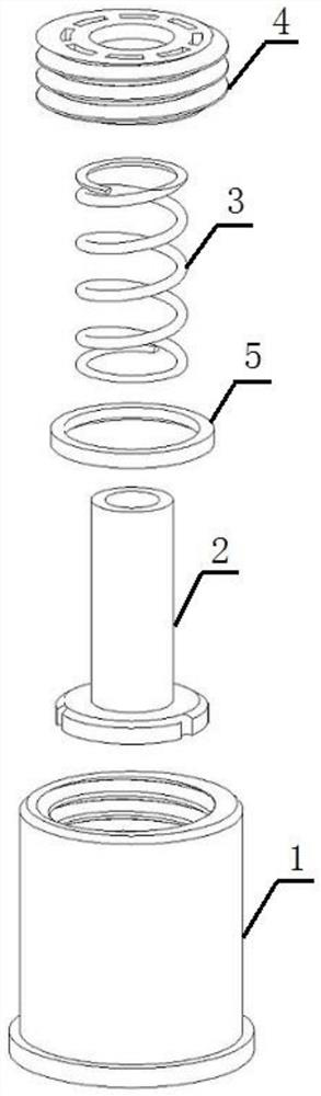 Adjusting valve capable of adjusting prestress