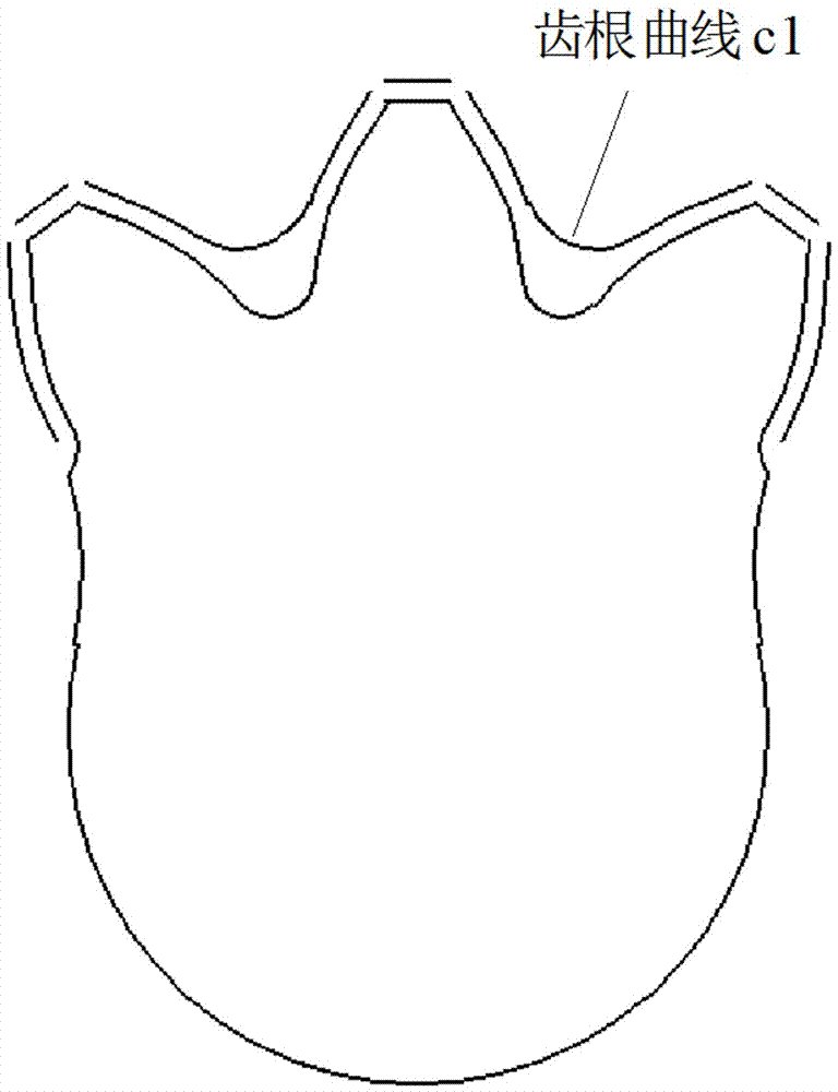 Method for designing hot-forging die tooth form of rockshaft with teeth