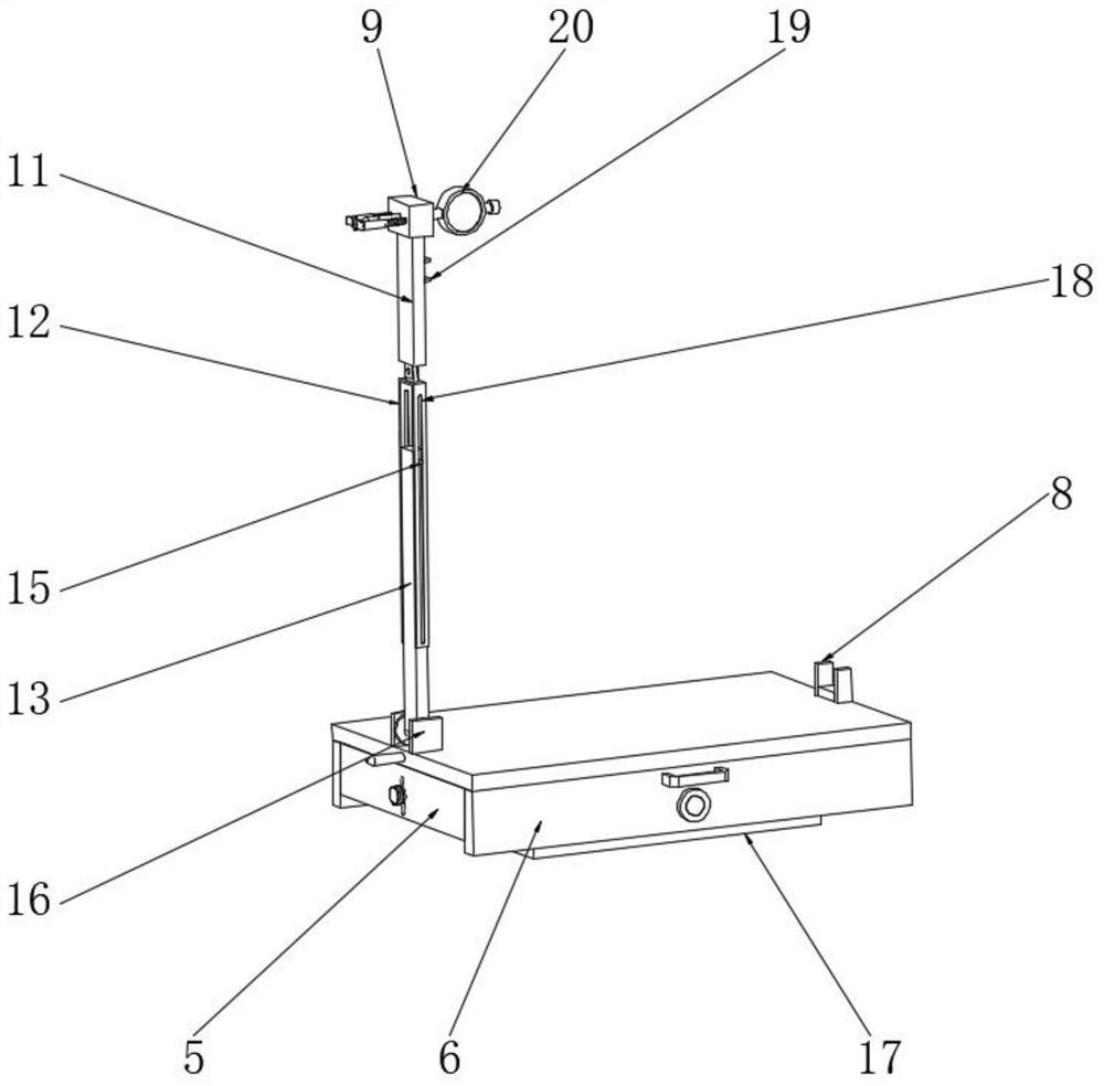 Engineering supervision verticality detection device