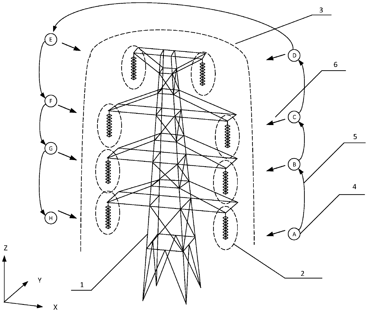 Pole tower model matching and visual navigation-based power unmanned aerial vehicle and inspection method