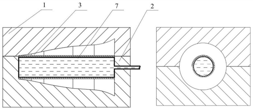 Special-shaped component ultra-low pressure liquid filling forming system and method