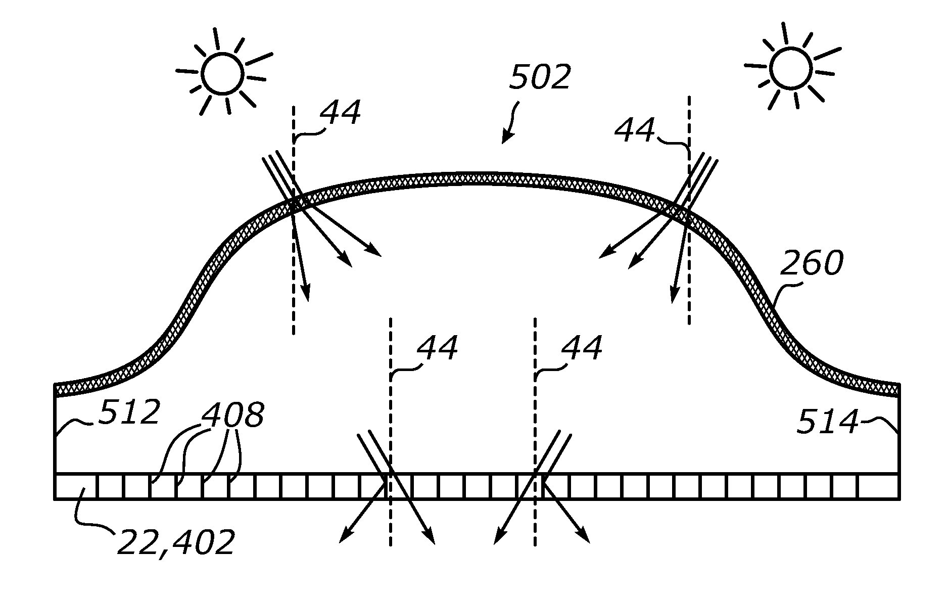 Optical article for illuminating building interiors with sunlight