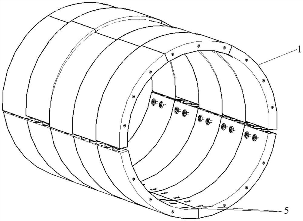 Installation and use method of active support prefabricated secondary lining for shield tunnel