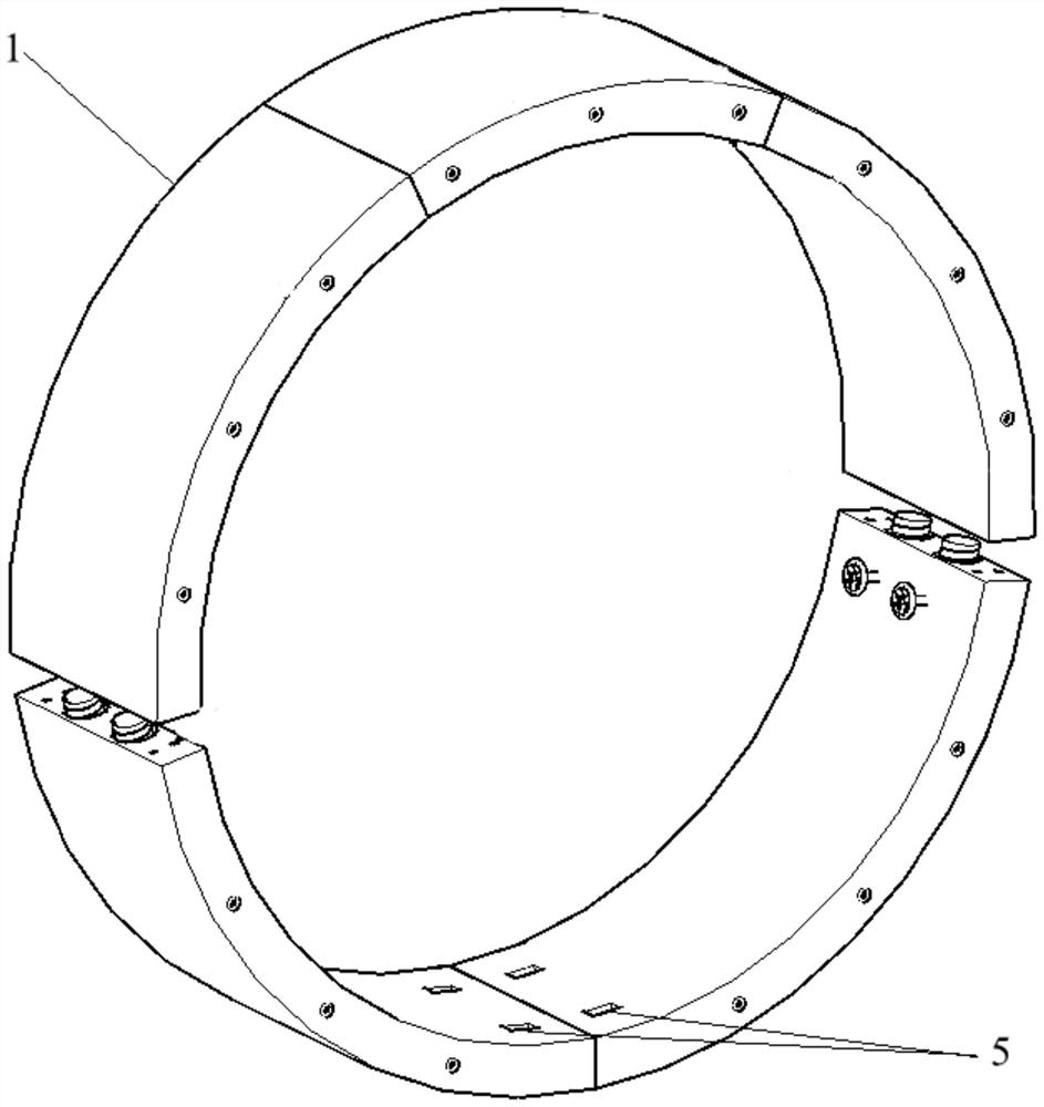 Installation and use method of active support prefabricated secondary lining for shield tunnel