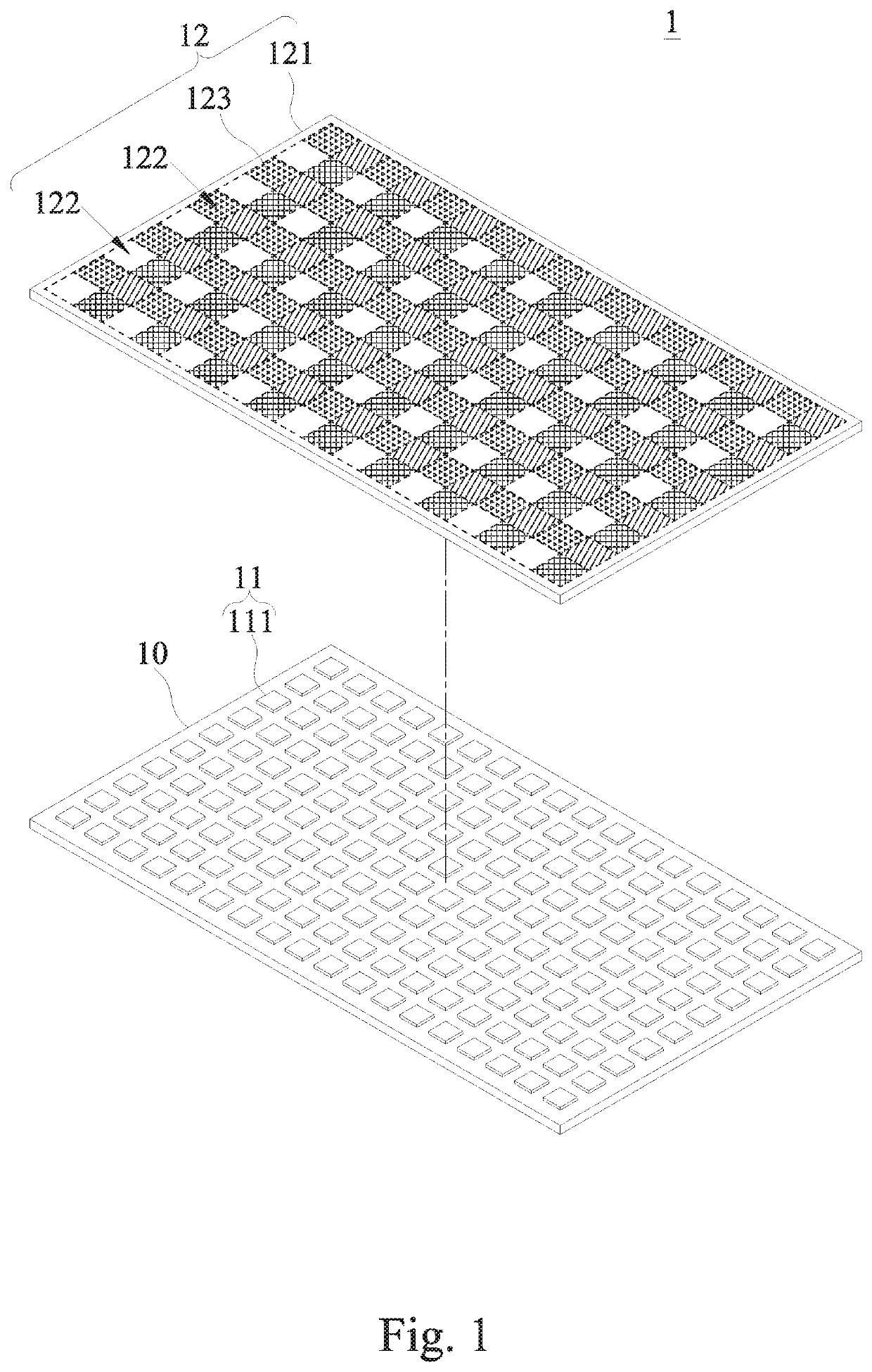 LED lighting module and a display having the LED lighting module