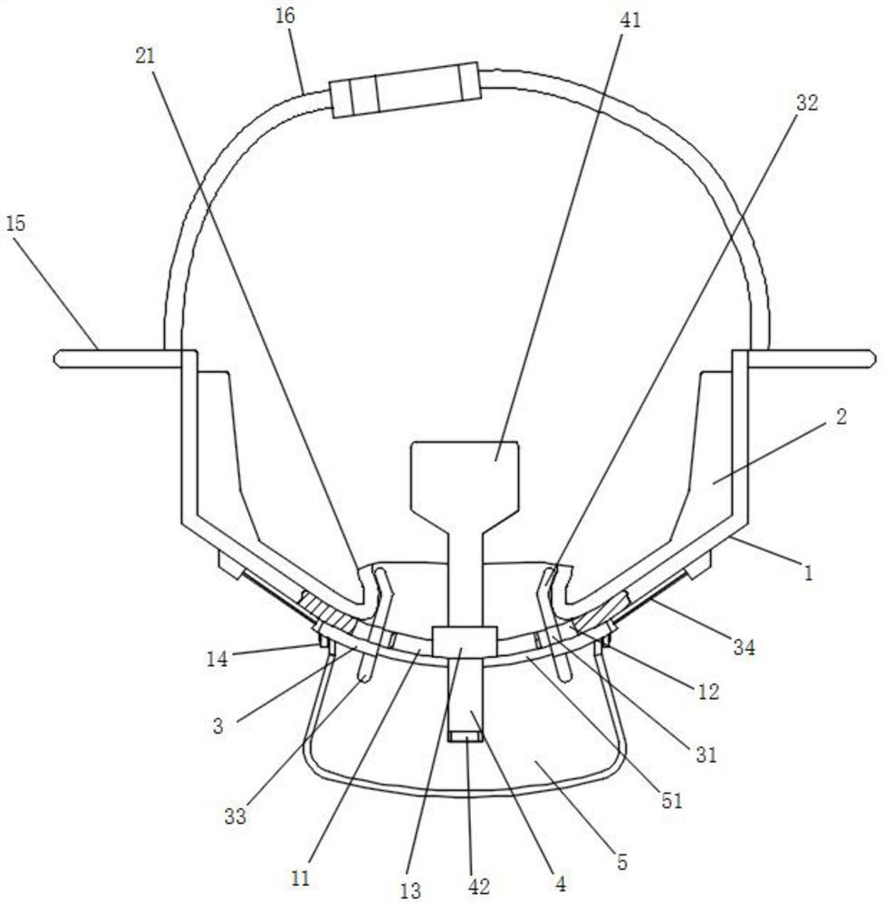 Medicine feeding device for psychiatry department