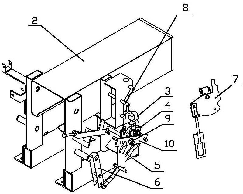 Automatic seedling transplanting depth control device