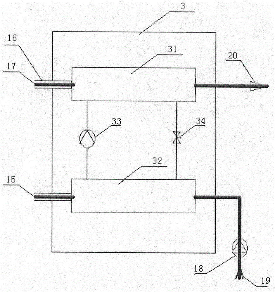 Machine room air conditioner hot-water system with double-water-source heat pump and control method of machine room air conditioner hot-water system