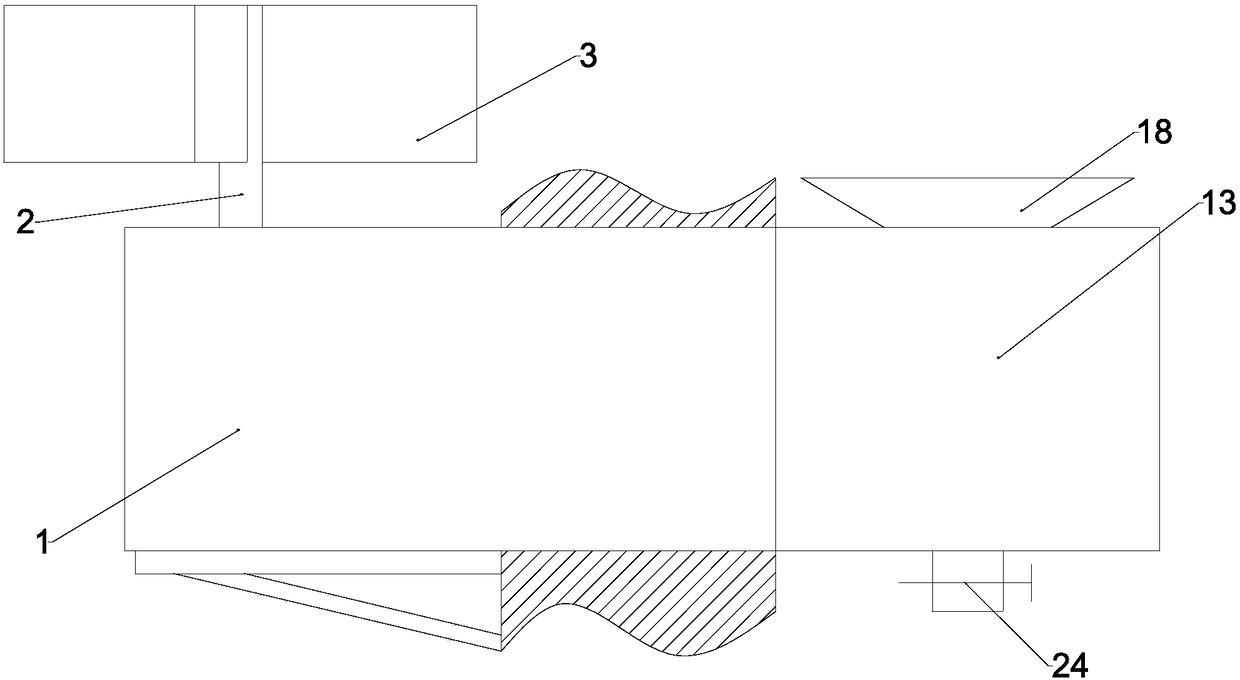 Household sewage circulation treatment device based on wind energy