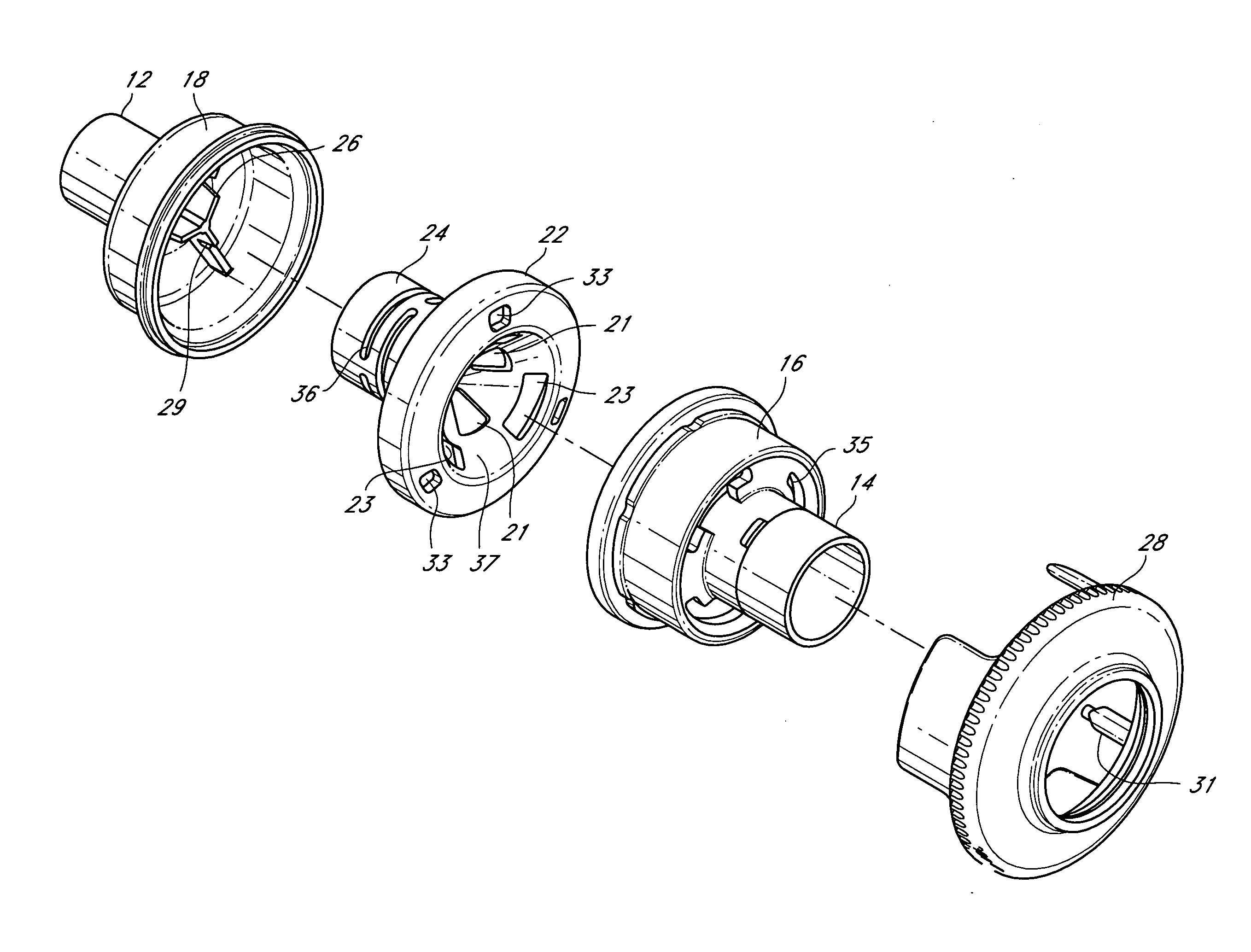 Heat and moisture exchange device for respiratory therapy