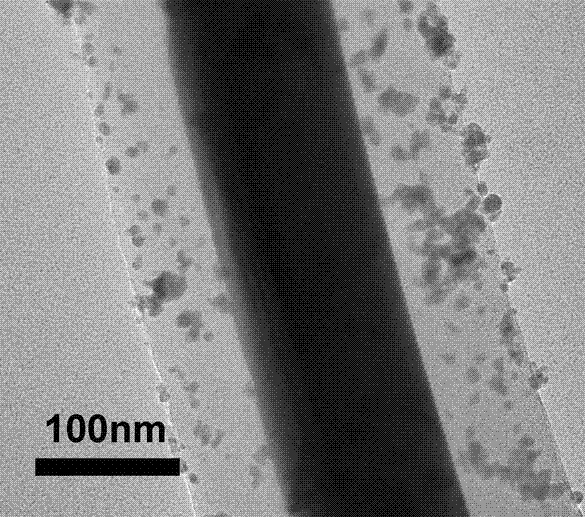 A kind of fuel cell catalyst with nano cable as carrier and preparation method thereof