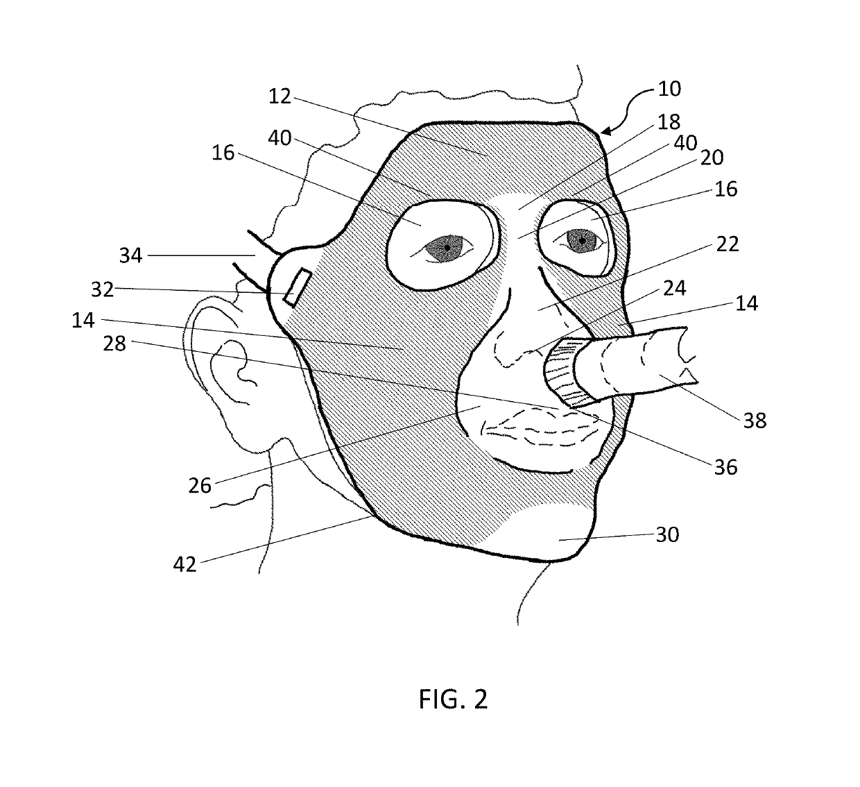 Facial mask apparatus and method of making