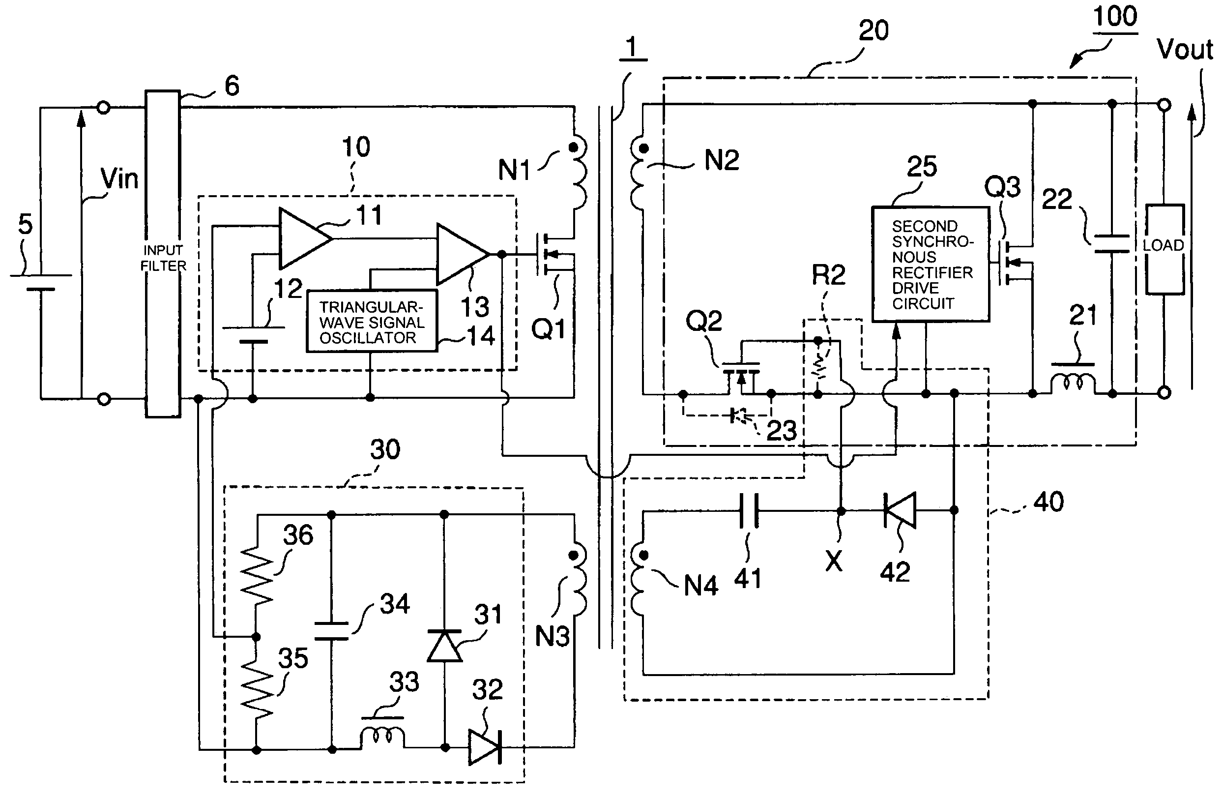 Switching electric source device