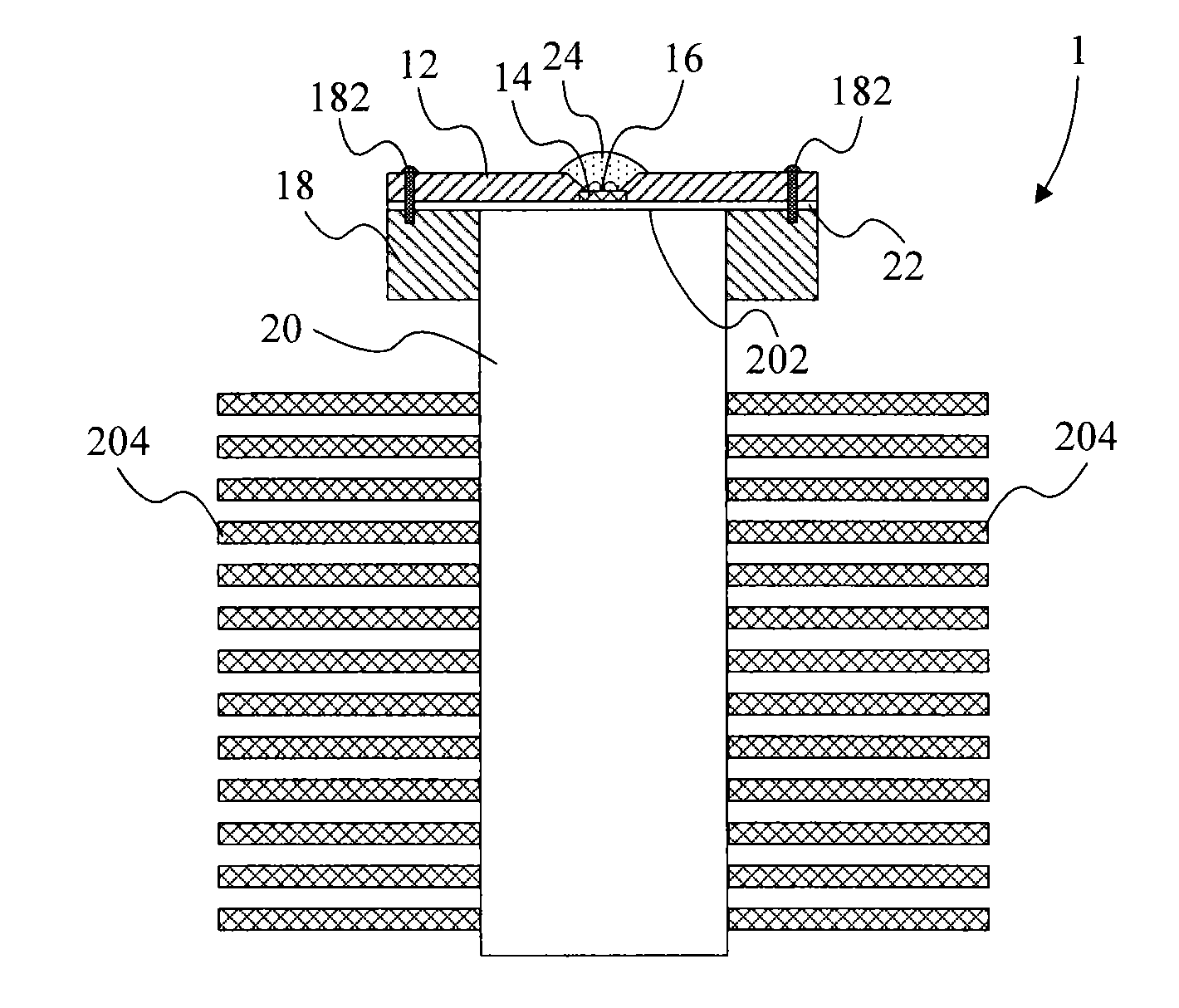 Light-emitting diode illuminating apparatus