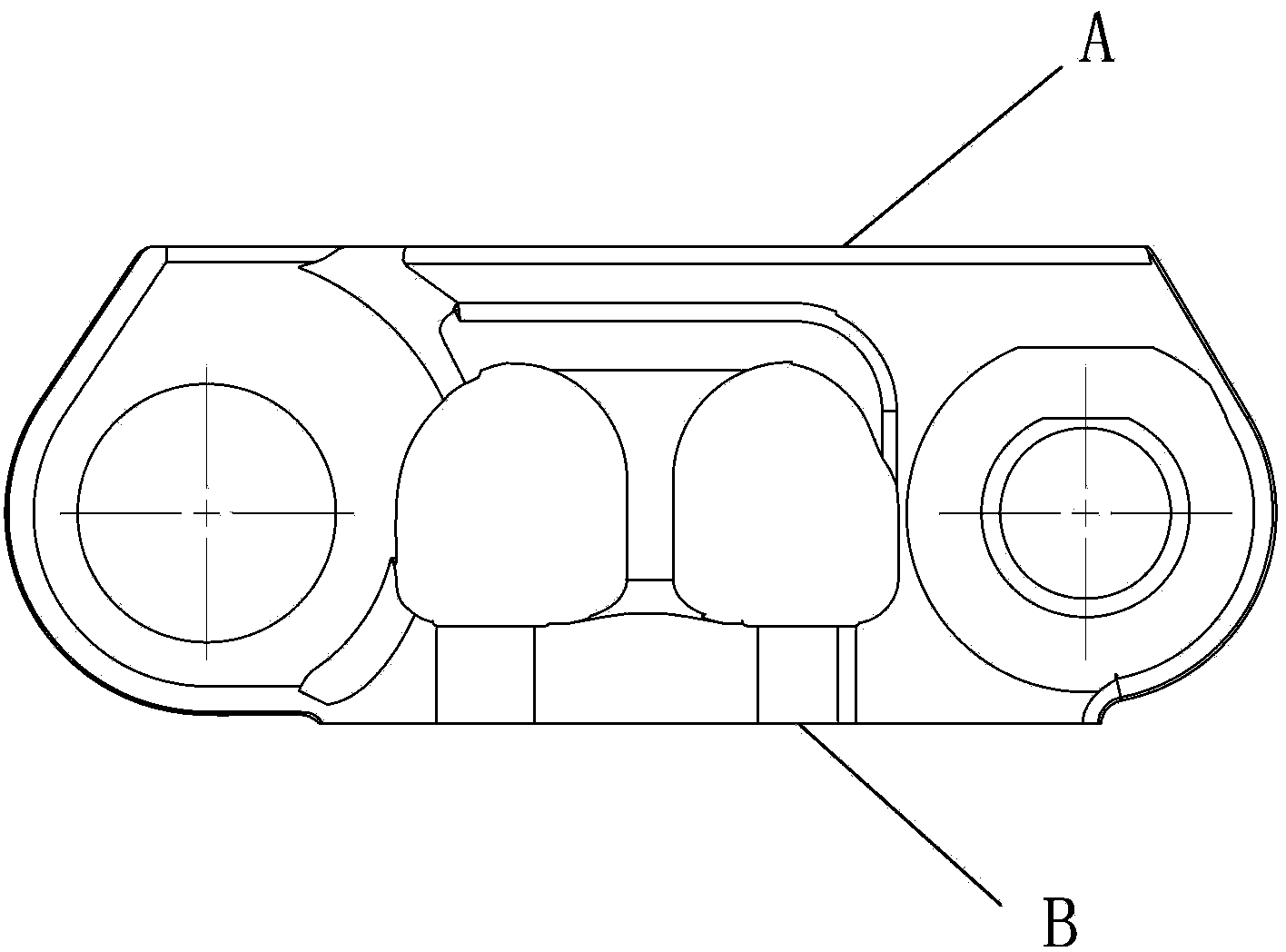 Pneumatic chucking tool capable of milling two faces of track link section piece