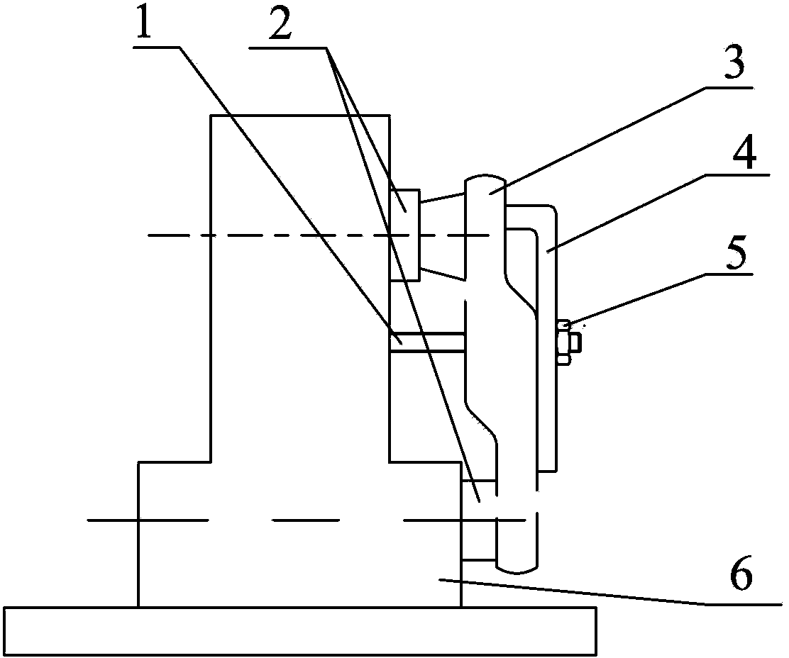 Pneumatic chucking tool capable of milling two faces of track link section piece