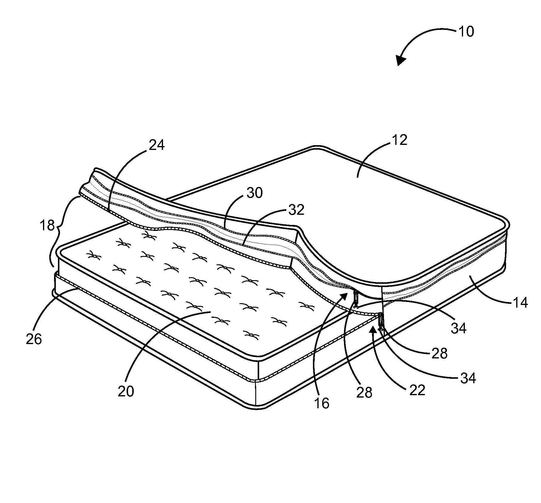 Expandable mattress cover