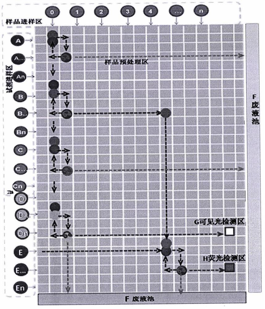 Digital microfluidic chip system and method for determination of heavy metal ions in water