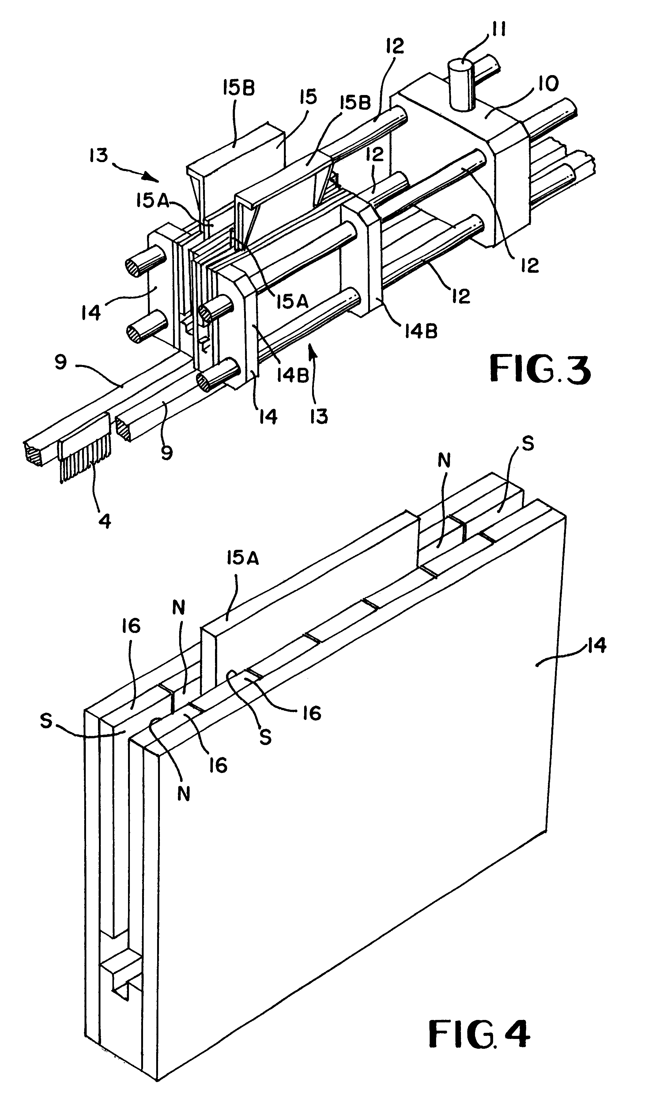 Tufting machine with needle bar motor