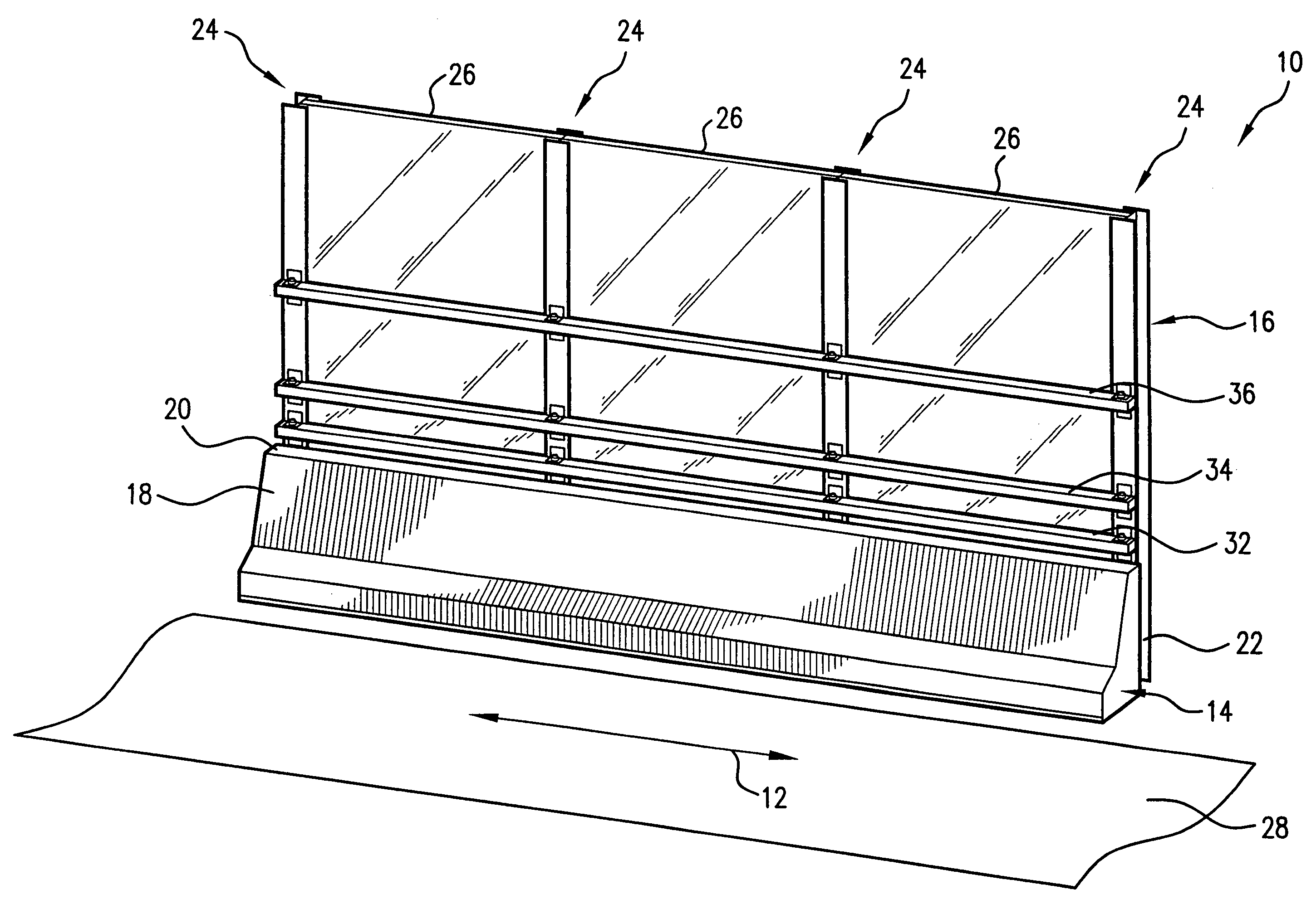 Traffic noise barrier system