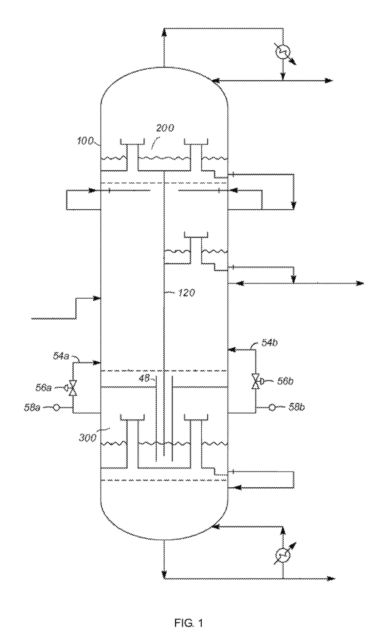 Gas distribution structure for distillation column and control method thereof