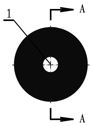 Boric sludge light through hole ceramsite