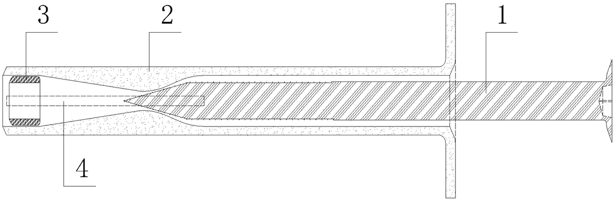 Pulling-resistant toggle pin for anchoring heat insulation plate on hollow brick wall