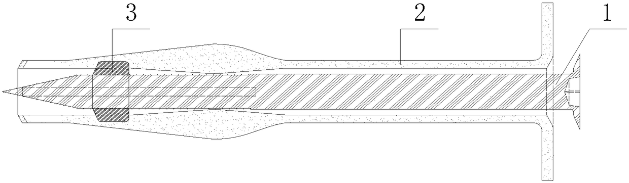 Pulling-resistant toggle pin for anchoring heat insulation plate on hollow brick wall