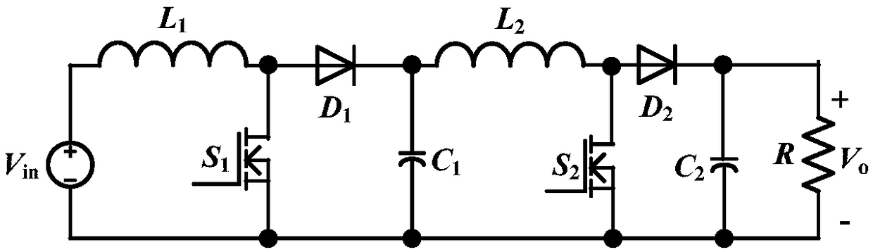 High-gain double-switch DC-DC converter